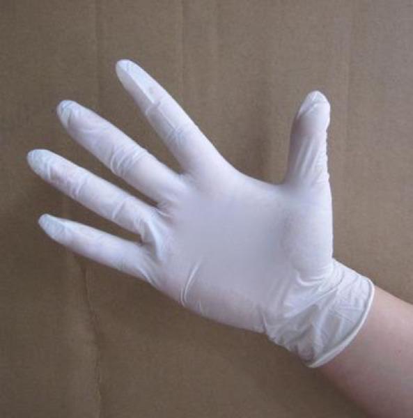 Natural Latex Disposable Medical Gloves For Semiconductor / Precision Electronics Industry