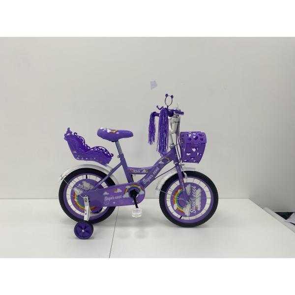 Fashionable Air Tire Kids Bicycle For Girls Hard Frame Kids Bike Girls 16 Inch Pink