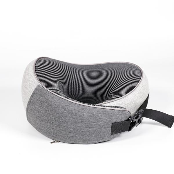 500TC U-Shape Memory Foam Neck Support Pillow with Pocket and 100% Cotton Pillowcase