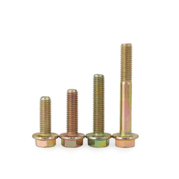 High Strength Metric Flange Bolt 8.8 9.8 10.9 M12x1.25 Fine Thread for General Industry ISO Standard