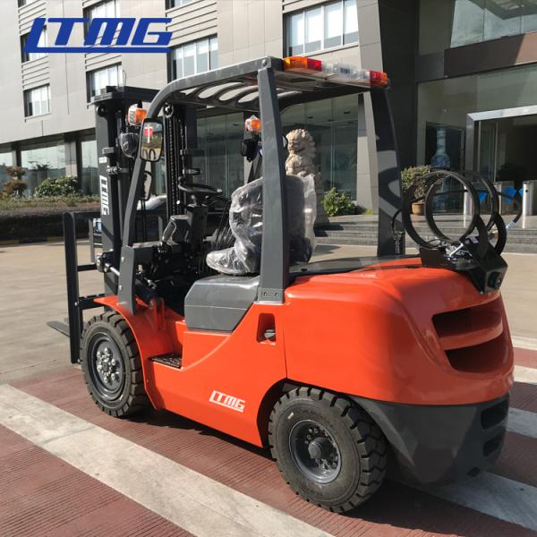 LTMG Side Shift 3 .5 Ton Gas Powered Forklift , 4 Wheel Drive Forklift With Cabin