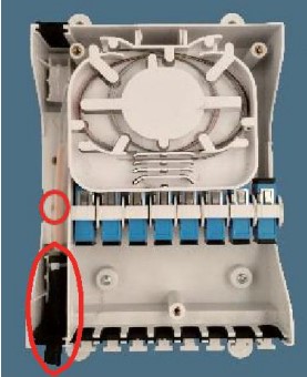 Крытый Multi прибор сетевого интерфейса жилой единицы (MDU) (NID) коробка распределения волокна Средний-пяди 8 портов