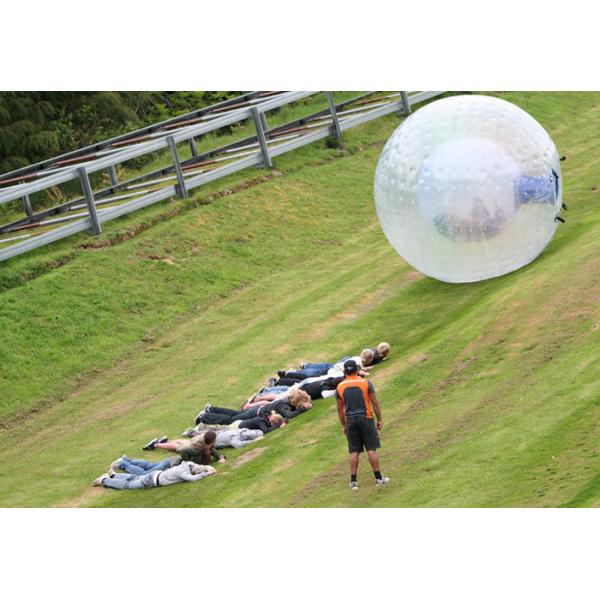 Transparent Inflatable Zorb Ball For Snow / Giant Inflatable Zorbing Water Ball