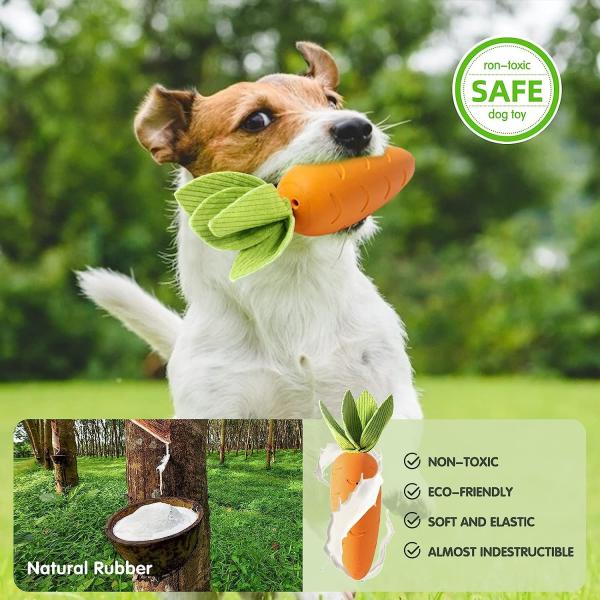 Dog Puppy Toys Pack, Puppy Chew Toys for Fun Teeth Cleaning, Dog Squeak Toys,Treat Dispenser Ball, Tug of War Toy