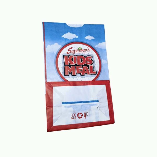 High Load Bearing SOS Paper Bags Breathable Food Safe Paper Bags With Custom Logo