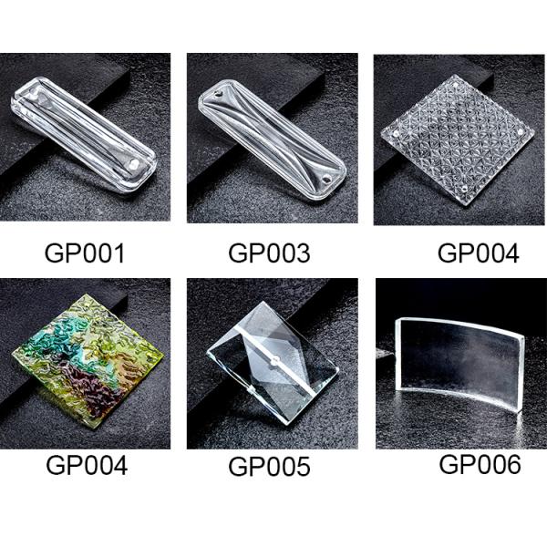 Le mur de briques en verre solide de place a annoncé irrégulier clair fondu chaud de gradient