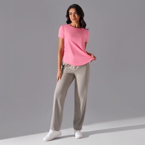 Quick Dry Short Sleeve Tee Yoga Activewear Breathable Lightweight for Outdoor Fitness