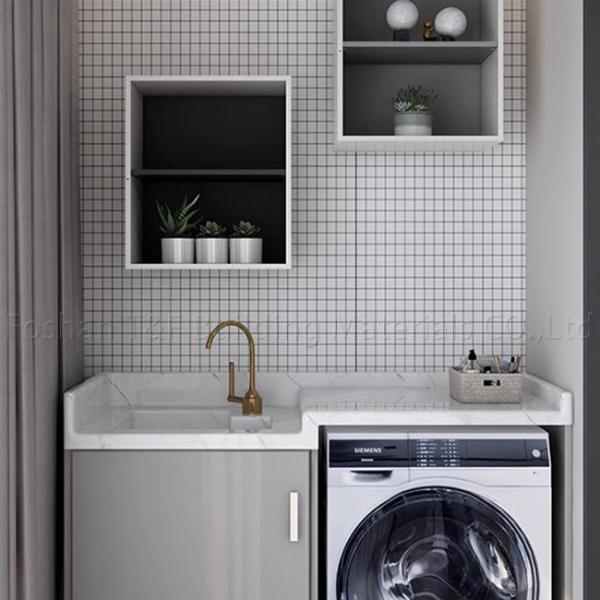 Бассейна рыб плитки мозаики бассейна квадрата синь земли стены ландшафта крытого керамическая на открытом воздухе