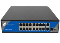 16 Port POE Switch 2 1000M Uplink and 16 100M POE Ports