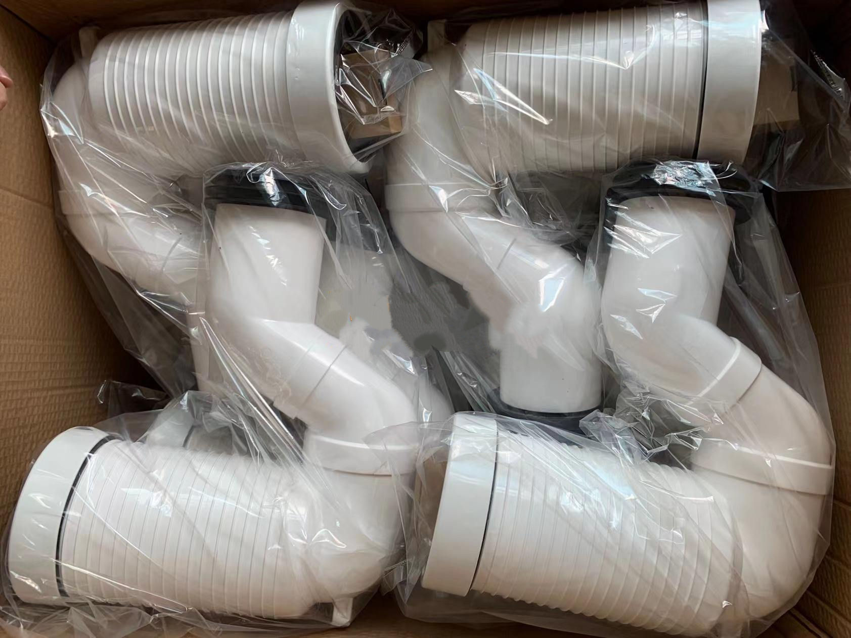 General Enhanced Floor-Standing Drainage Polyvinyl Chloride / Polypropylene Material Toilet Elbow With Question Mark Drain Pipe
