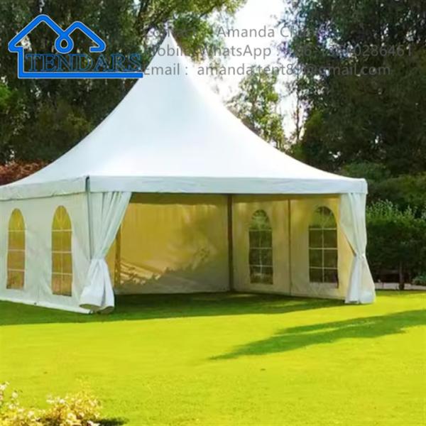 Tendas de exposição Tenda de pagode com estrutura de alumínio Tendas para eventos ao ar livre de casamento
