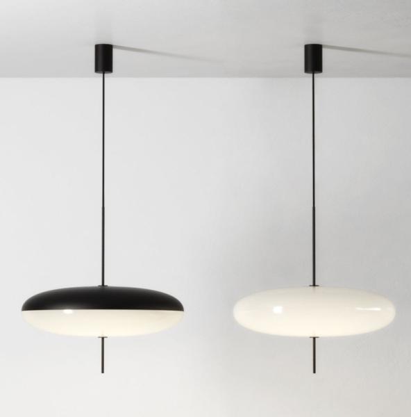 Black And White Flying Saucer Pendant Light Modern Art Bedroom Pendant Lamp(WH-GP-116)