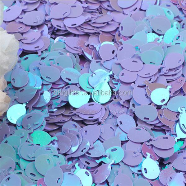 10mm Metallic Sequin Balloons 12 Inch Balloon Shape Glitter Sequins for Nail Beauty Products