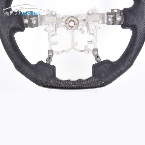 Alcantara Personalised Red Stripe Steering Wheel Toyota Hilux Matte Black