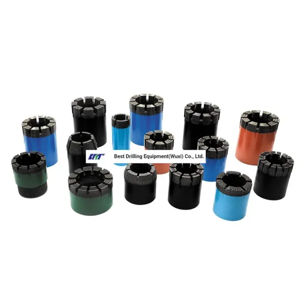Diamond Core Drill Bits and Core Barrels for Drilling with Different Waterways