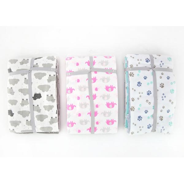 4pk Flannel Baby Blanket For Summer , Comfortable Neutral Baby Crib Blankets