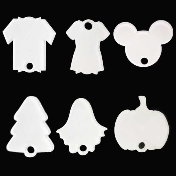 Sublimation Acrylic Blanks Tumbler Topper Lid Decor For 20oz 30oz 40oz