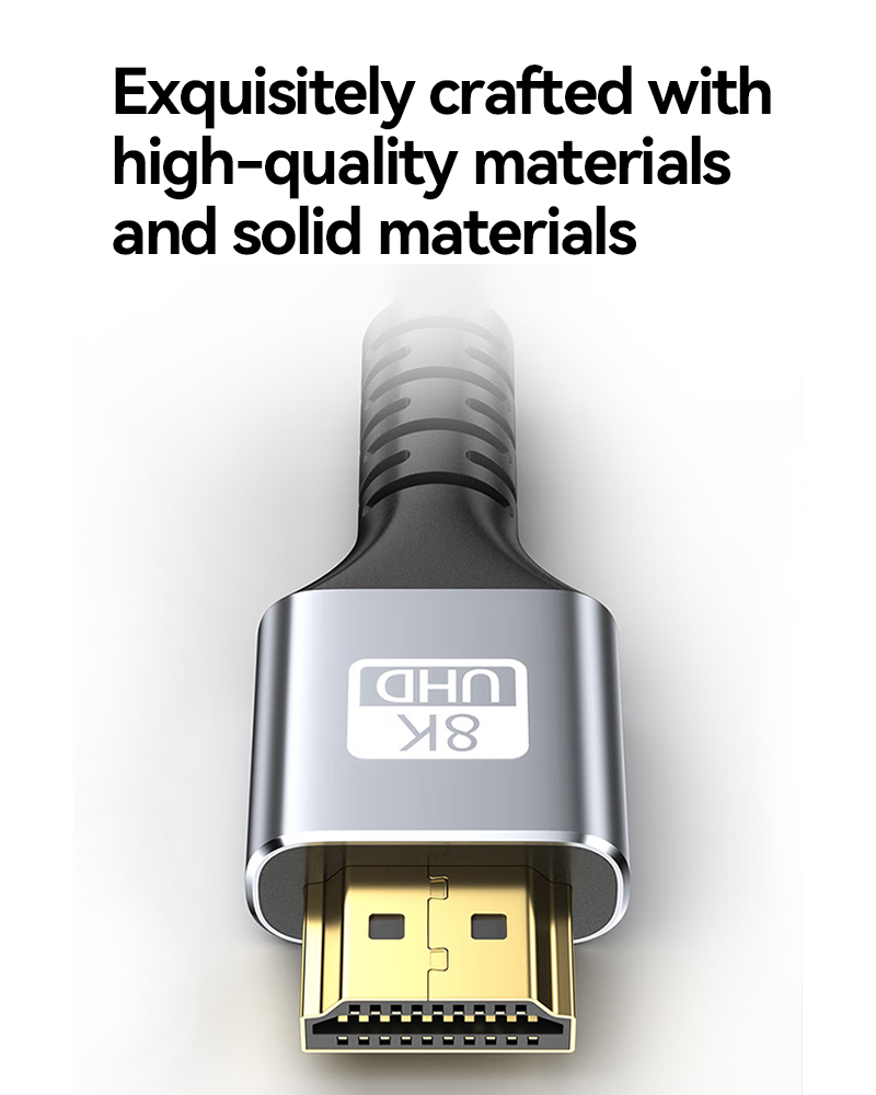 5M OEM 8K 60Hz HDMI2.1 Cable Durable Nylon Braided 48Gbps