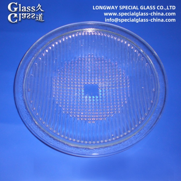 Custom Molded Boroslicate Glass lamp Cover For Led Street Light