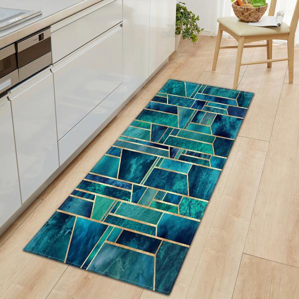 Tapetes absorventes do assoalho do quarto da esteira de porta 40*120cm da grão de madeira 60*180cm