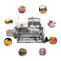 machine de stérilisation de la nourriture 500L, machine de cornue de jet d'eau pour la poche de nourriture