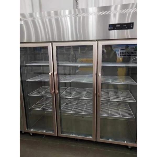 Six Door Glass Door Display Freezer Automatic Defrosting And Defogging