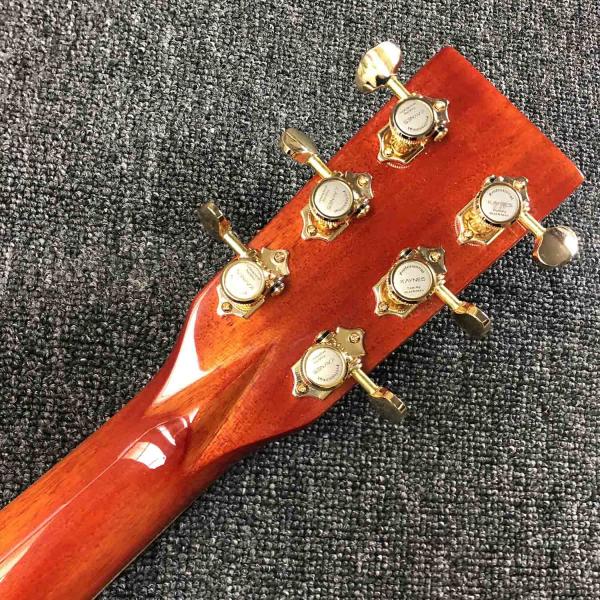 Custom Grand GD45md Madagascar Acoustic Guitar Solid Europe KOA Back Side Maple Top and Binding One Pcs Mahogany Neck LR