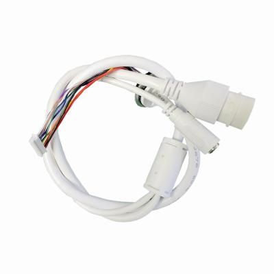 Montura de cabo de sinal de alimentação RJ45 Núcleo feminino Soldado Núcleo de borracha preta FlatNeedle Wire Harness 027