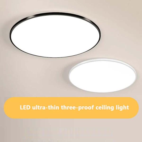 12W 24W 36W LED Ultra Thin Acrylic Ceiling Light with 6000lm Luminous Flux Three-Proof