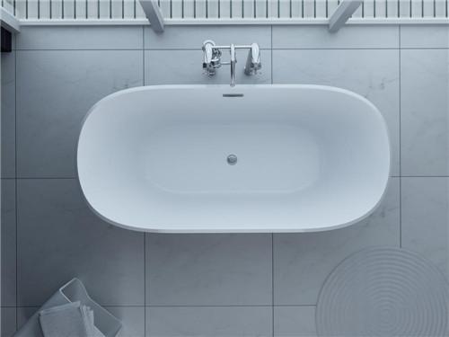 Bowl Shaped Acrylic Massage Bathtub White Glossy Acid / Alkali / Pollution Resistant
