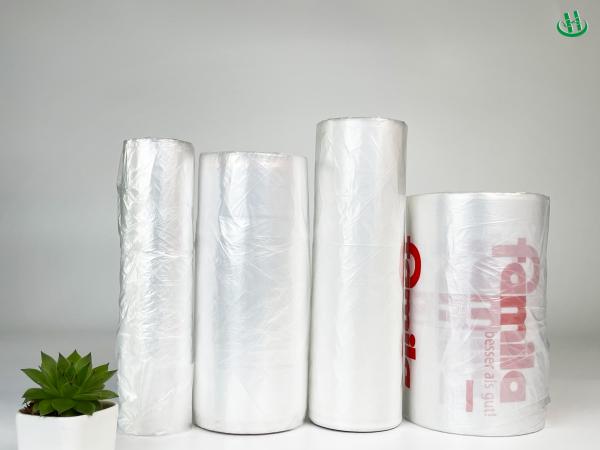 45*50Cm Black Disposable Point-Break Thickening Garbage Bag Material Flat Mouth Household Plastic Bag for Other Food
