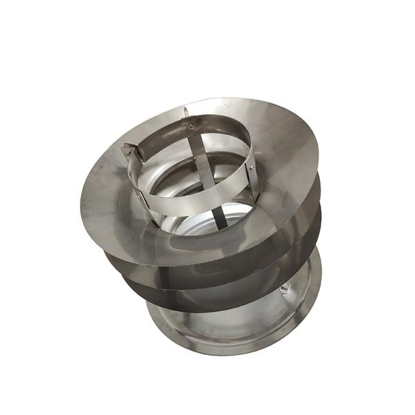 1.2mm Metal Fireplace Multi Flue Chimney Cap Ceramic Fibers Insulation