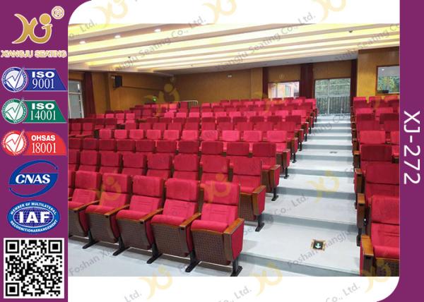 Cover Shaped University Lecture Room, Church Hall Chairs With Customized Sewing Logo