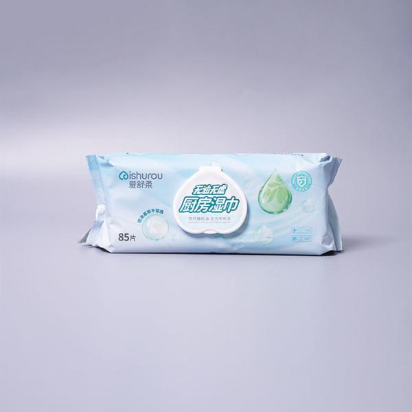 Big Size Square Cleaning Wet Wipes Remove Stains on Cookware Wet Tissue Wipes for Kitchen