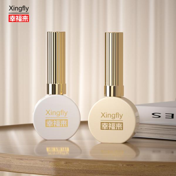 15ml Nail Polish Bottle Round White Coating UV Gel Nail Polish Glass Bottle For Nail Polish