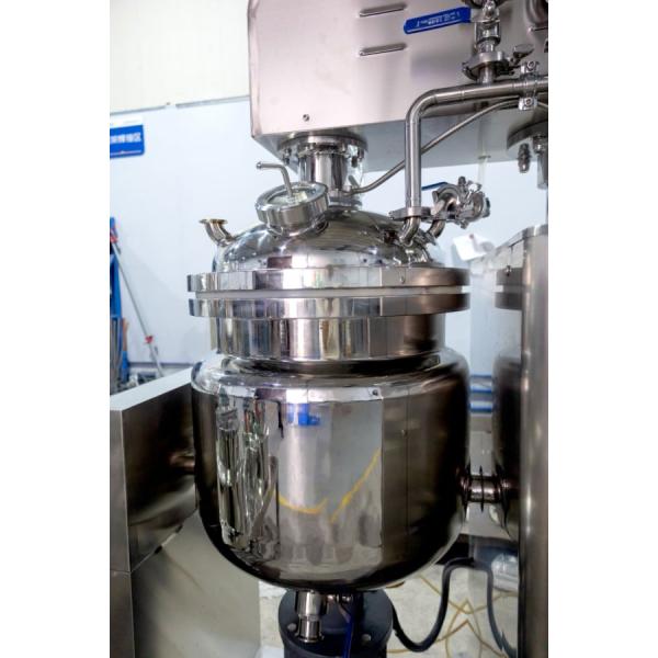 Stainless Steel Hydraulic Lift Vacuum Emulsifying Mixer Machine 50L