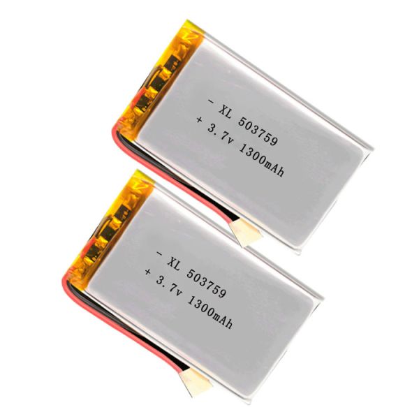 503759 Polymer Lithium Battery 1300mAh for Speaker Lamp Toy Digital Small Household Appliances 3.7V Charging Pool