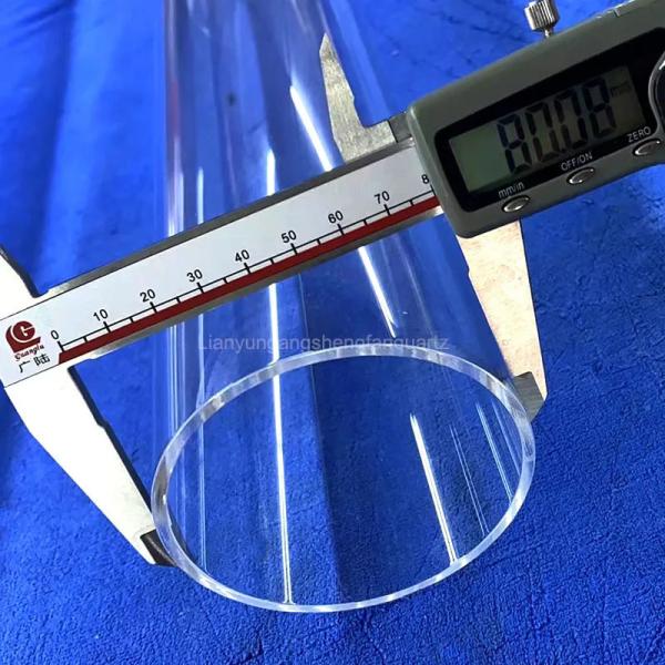Customized High Temperature Resistant and Corrosion Resistant 99.99% SiO2 Quartz Glass Flange Tube