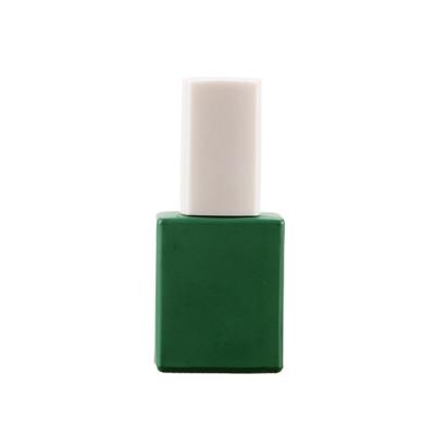 O polonês de unha vazio do vidro verde engarrafa a superfície de impressão da tela 12ml