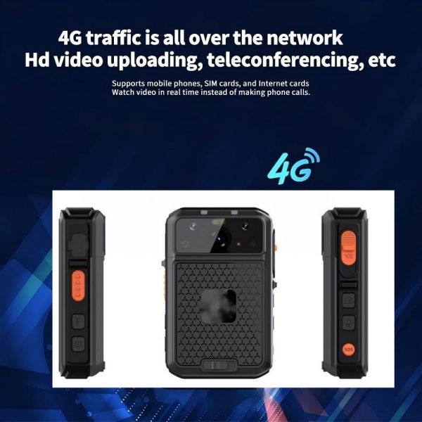 4G wifi Portable Body Worn Camera Security Guard Rcorder 32GB