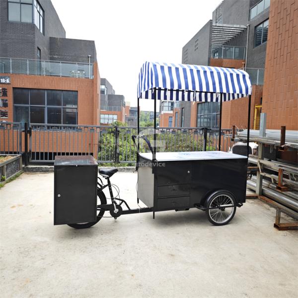 Bakery Application Fields Any Color Commercial Coffee Cart Bike Food Vending Bicycle