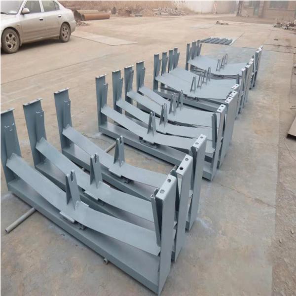 Self Aligning Conveyor Idler Bracket Steel Support Frame For Belt Systems