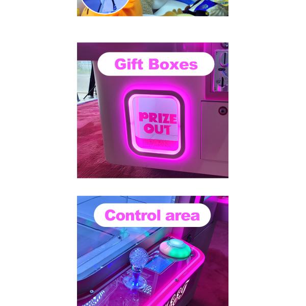 Rubik 'S Cube Coin Operated Claw Crane Game Machine 150W Four Player