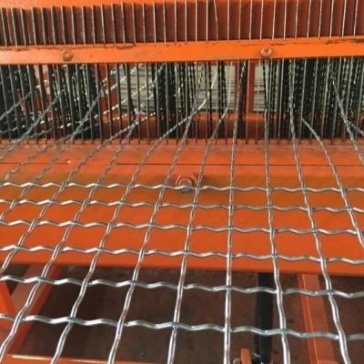 100X100 mm Crimped Wire Woven Vibrating Crusher Screen Mesh