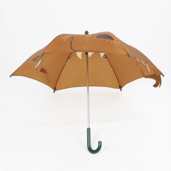 19 Inch Fox Kids Rain Umbrella 190T Polyester Toddler Boy Umbrella Logo Customize
