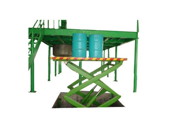 SJT Electric Scissors Lift Elevator Electric Stationary Double Scissor Hydraulic Working Platform Capacity 2 Ton-5 Ton