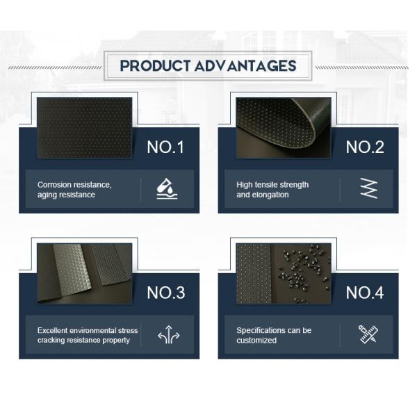 пластмасса черноты вкладыша запруды пруда 7mm 8mm Geomembrane для рыбоводческого хозяйства