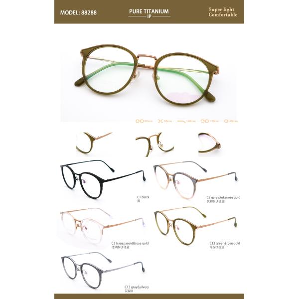 Adjustable Full Rim Titanium Glasses With Personalized Design