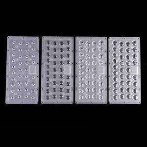 151×81° LED Street Light Lens for SMD 3030 LEDs High Transmittance Roadway Lighting Optics Manufacturer