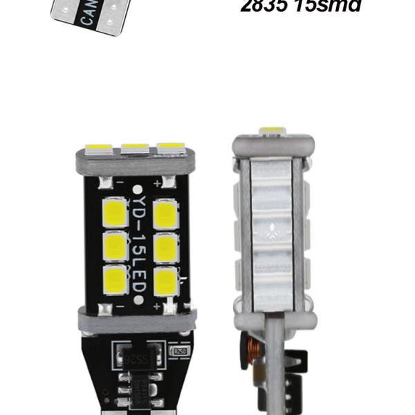 W6W WY16W 15 SMD Automotive LED Headlight 2835 Stop Light T15 Car Led Light